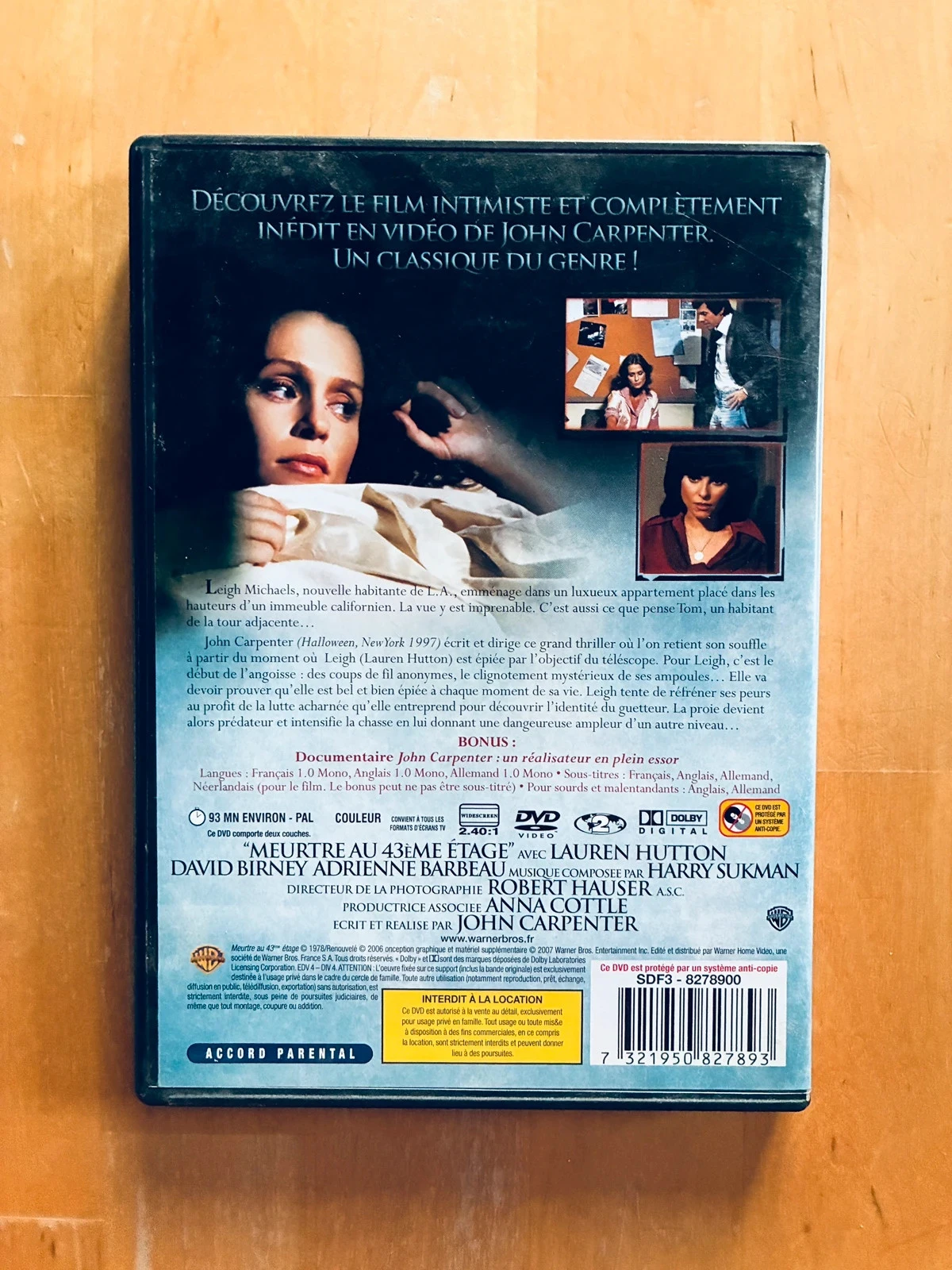 DVD Moord op de 43e verdieping van John Carpenter. – photo 3